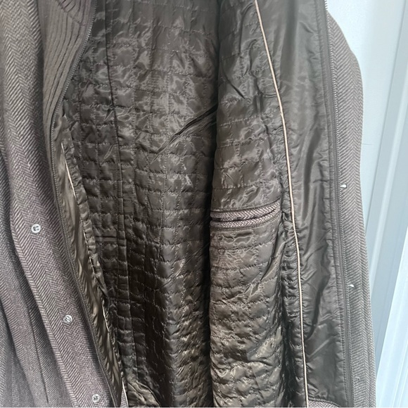 Men’s Kenneth Cole mock neck sweater lined wool blend coat - Picture 3 of 7